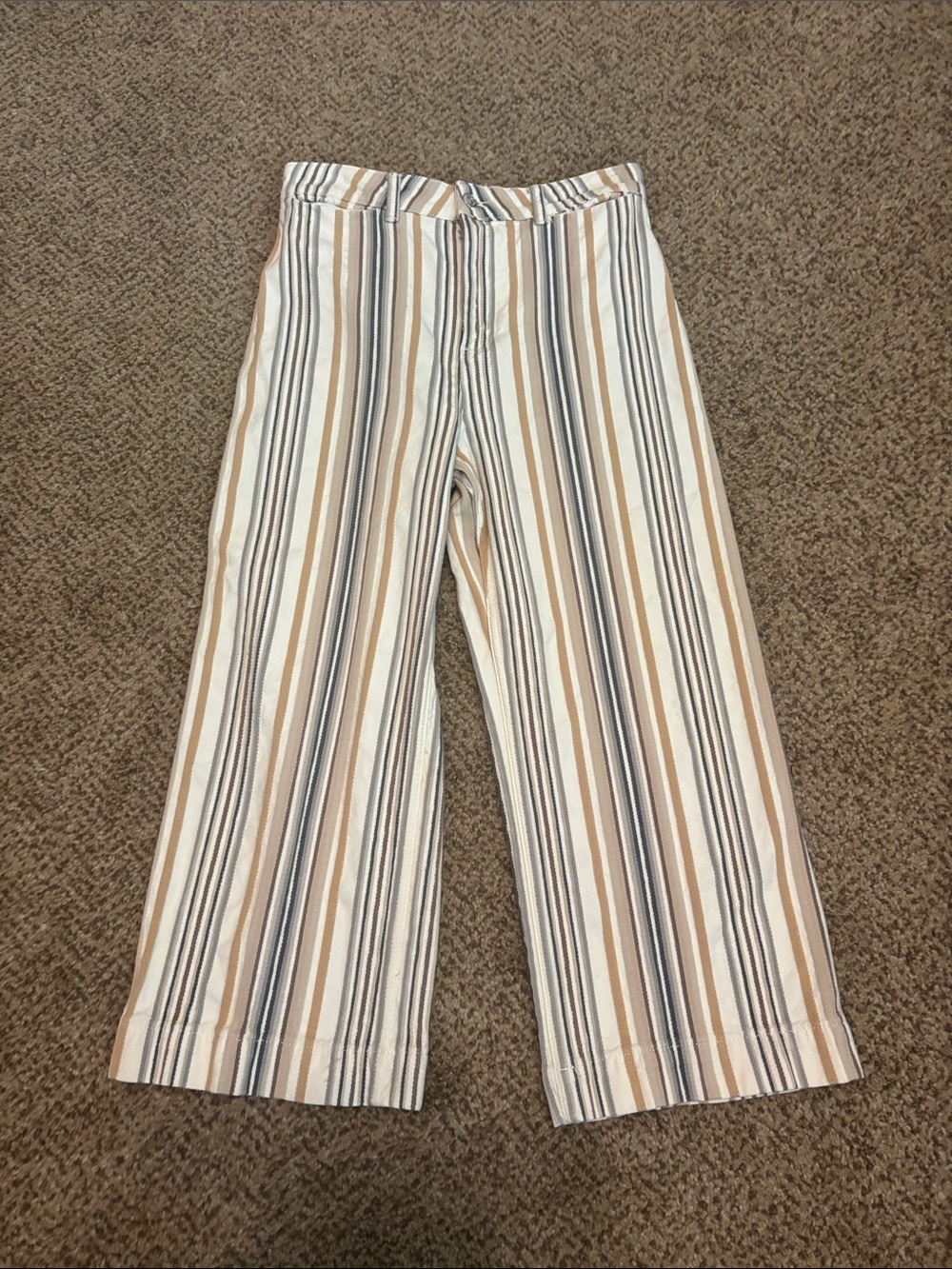 We the Free Striped Wide-Leg Pants - Neutral Tones 28